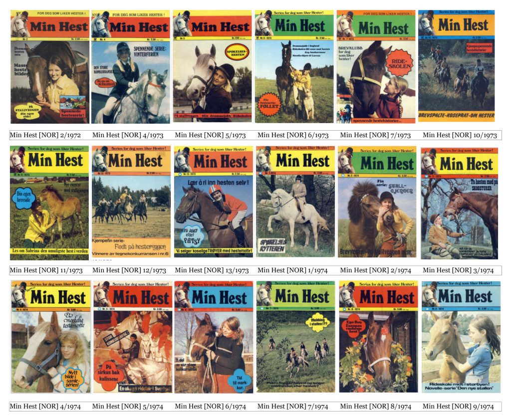 Min Hest [NOR] #2/1972–#9/1974