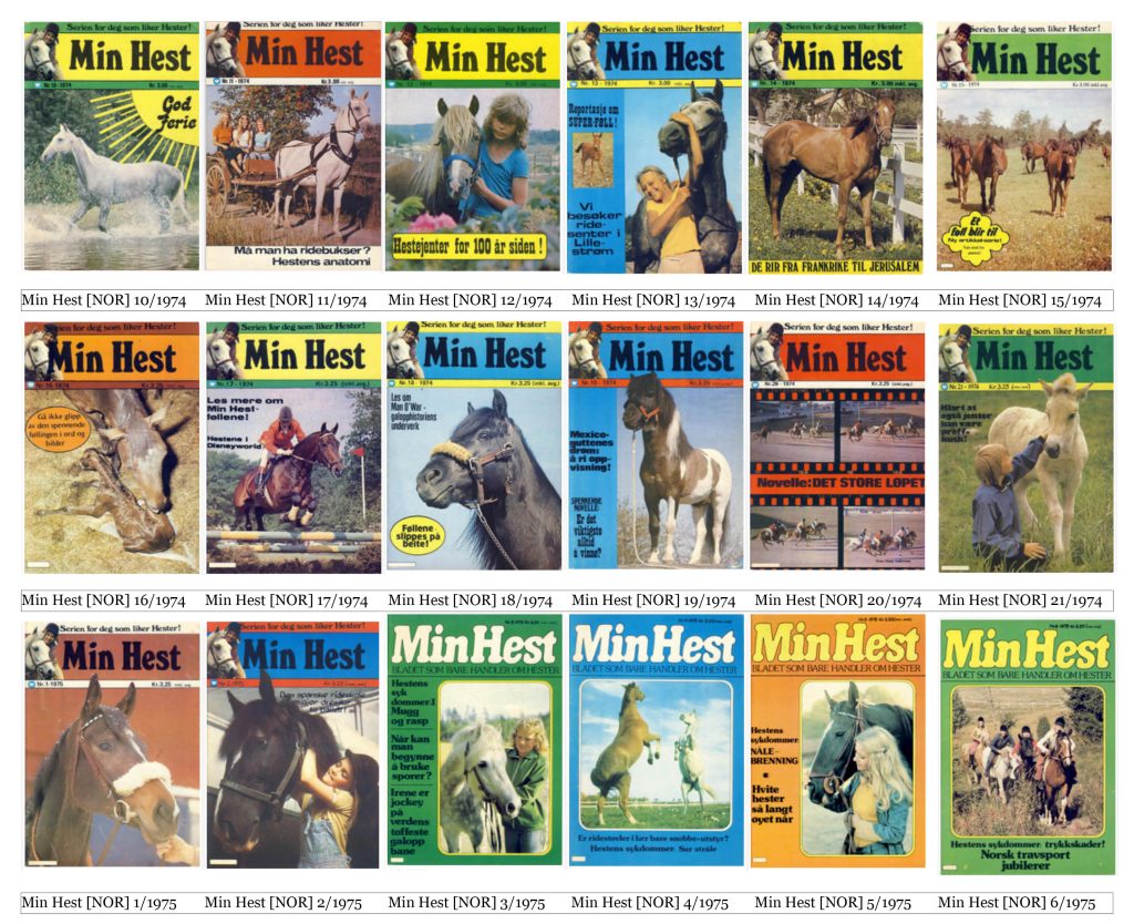 Min Hest [NOR] #10/1974–#6/1975