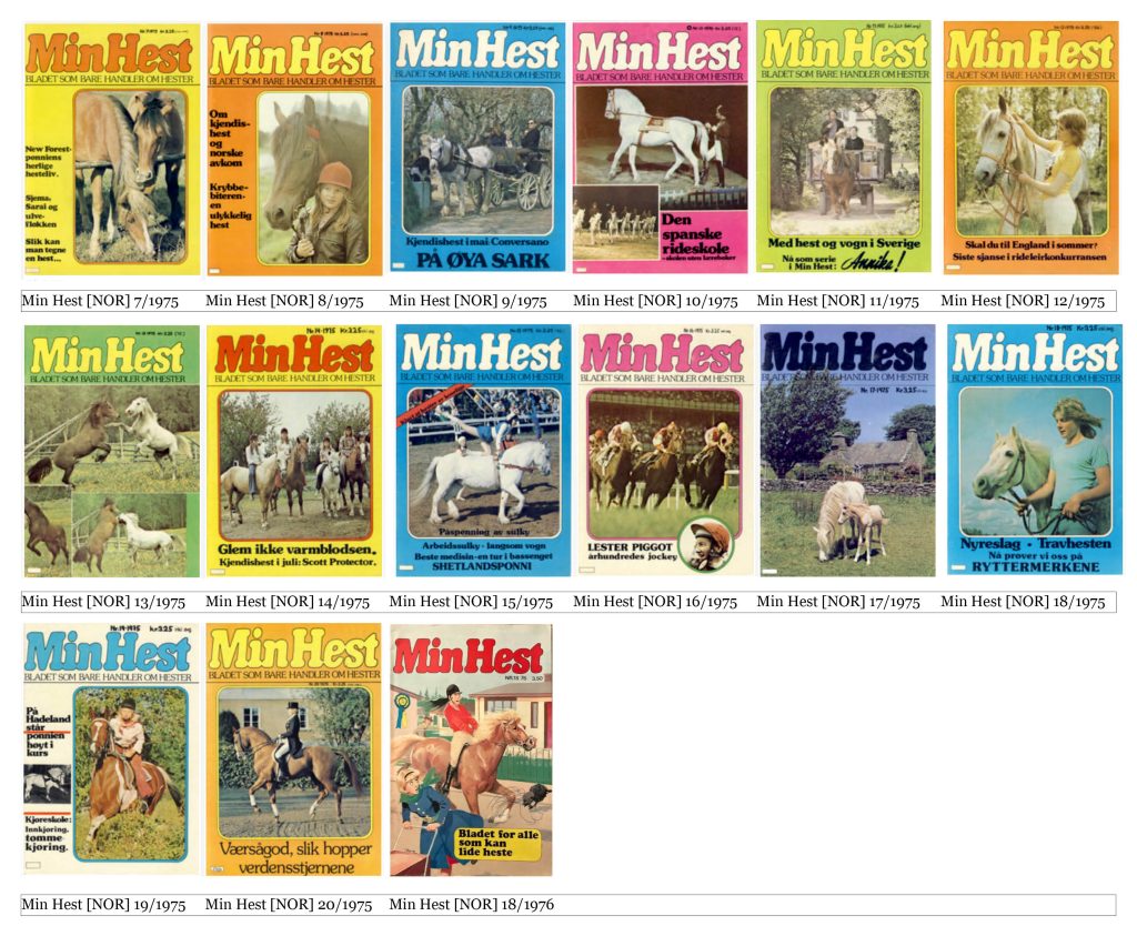 Min Hest [NOR] #7/1975–#18/1976